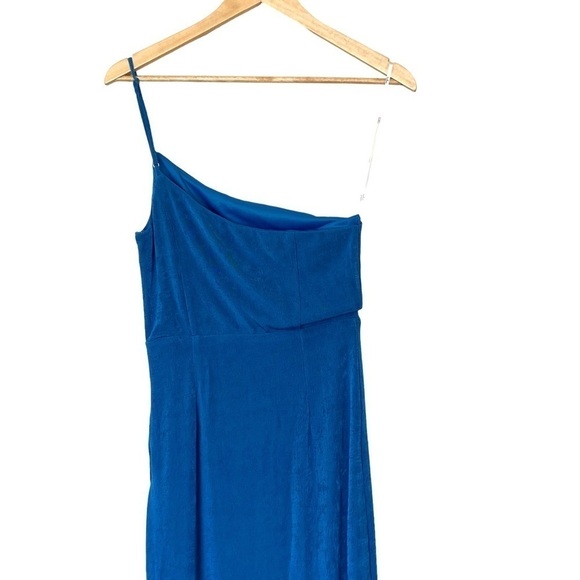 Lulu's Desirable Charm One-Shoulder Maxi Dress in Blue, NWT, Size Medium - Picture 9 of 16